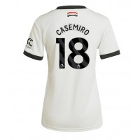 Camiseta Manchester United Casemiro #18 Tercera Equipación Replica 2024-25 para mujer mangas cortas